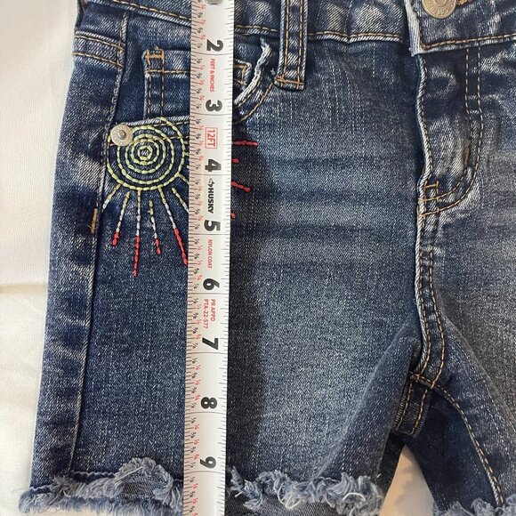 Disney Minnie Mouse leggings. Pink color with short denim shorts. Size 5. - Picture 9 of 9